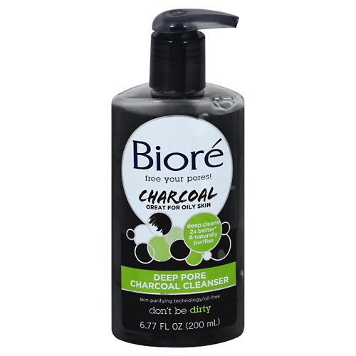 Image for Biore Deep Pore Cleanser, Charcoal,6.77oz from Nambe Drugs