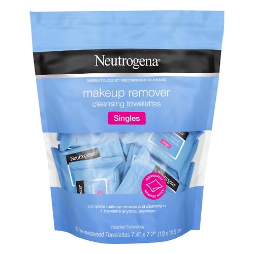 Image for Neutrogena Cleansing Towelettes, Makeup Remover, Singles,20ea from Nambe Drugs