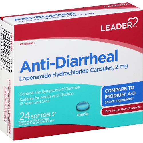 Image for Leader Anti-Diarrheal, Softgels,24ea from Nambe Drugs