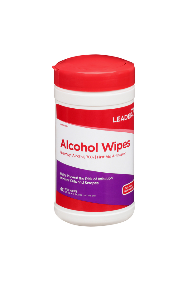 Image for Leader Alcohol Wipes,40ea from Nambe Drugs