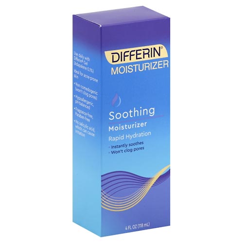 Image for Differin Moisturizer, Soothing,4oz from Nambe Drugs