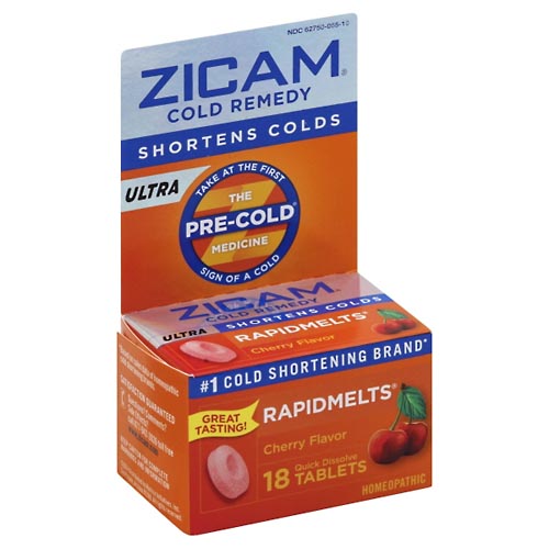 Image for Zicam Cold Remedy, Ultra, Quick Dissolve Tablets, Cherry Flavor,18ea from Nambe Drugs