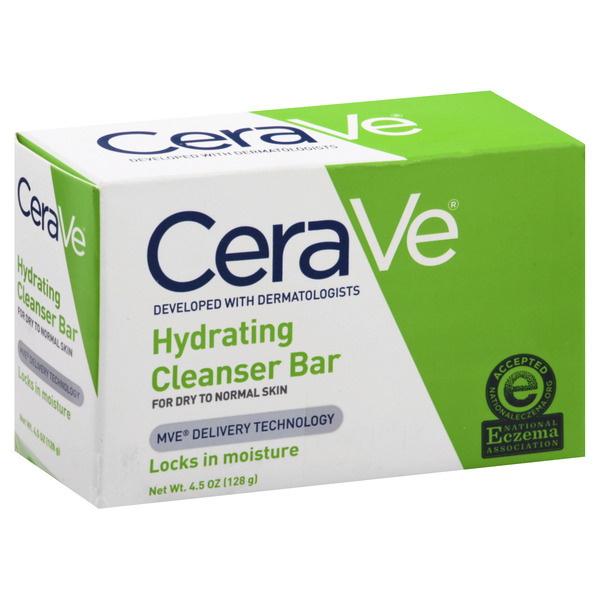 Image for CeraVe Hydrating Cleanser Bar, for Dry to Normal Skin,4.5oz from Nambe Drugs